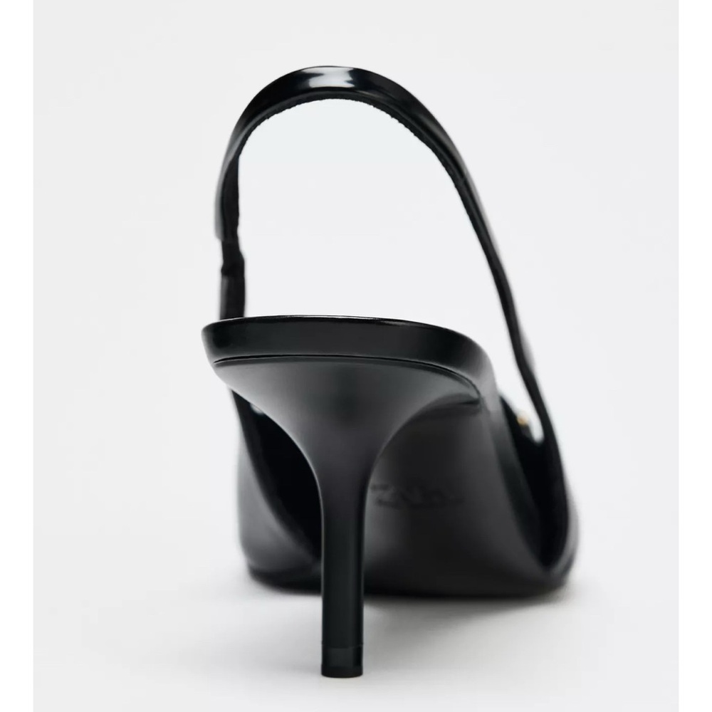 🎉SALE🎉NWT🎉ZARA Slingback Buckle Heels - Picture 5 of 10